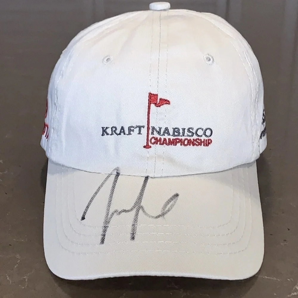 Michelle Wie Autographed NWOT 35th Kraft Nabisco Championship Golf Cap Hat COA